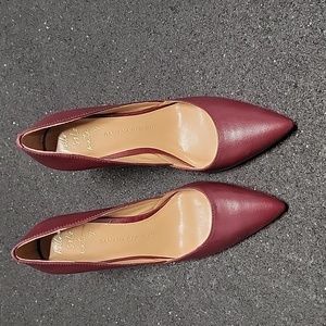 Pointed toe court heels